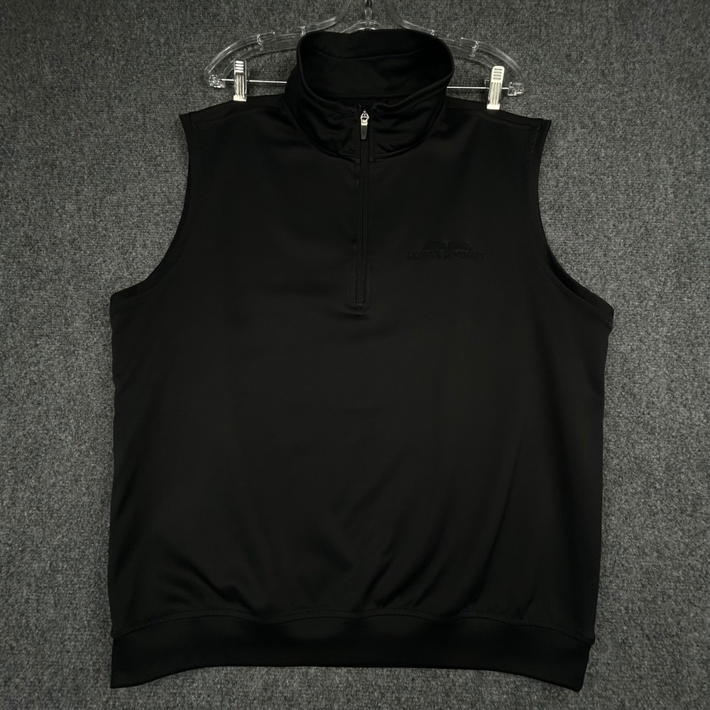 Zero Restriction Tour Golf Vest Men L Black Denver Seminary Quarter Zip Pullover